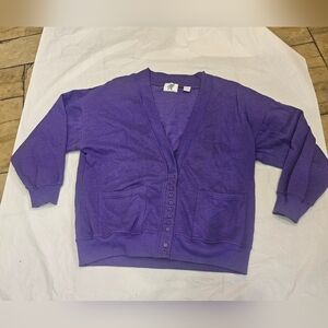 Vibrant Purple Women's Cardigan. Sz M
